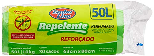 Embalixo Saco Para Lixo Repelente 50 Itros