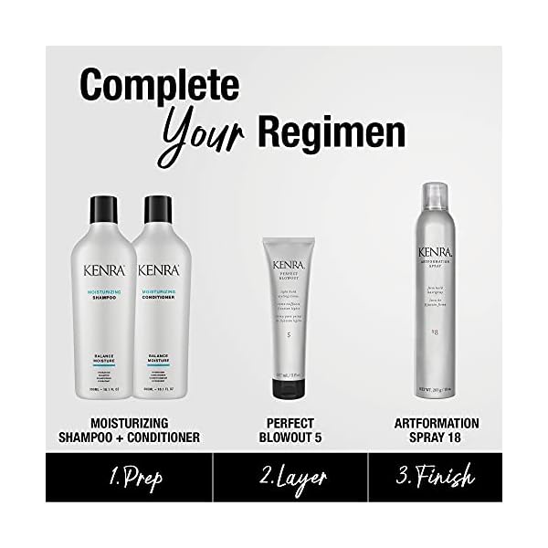 Kenra Perfect Blowout 5 | Light Hold Styling Crème | Provides Thermal Protection | Increases All Over Body & Fullness | Lightweight Formula | All Hair Types | 5 fl. Oz