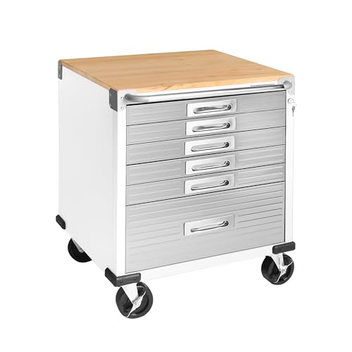 image for Seville Classics UltraHD Heavy Duty Rolling Cabinet Workbench Table w/