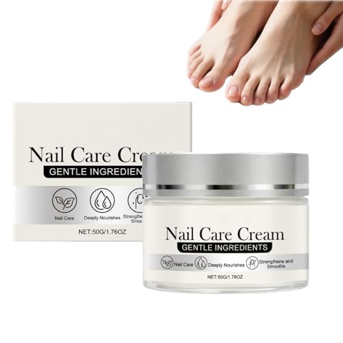 Cuticle Cream with Tea Tree Oil & Vitamin E – Nail Strengthener & Repair Cream for Damaged Nails, Deep Hydrating Nail Care, Nourishing Moisturizing Hand and Foot, Softens Cuticles-50g (1PCS)