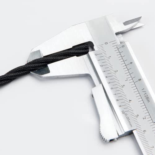 Kabel tekstylny do lamp czarny, pleciony, skręcany, kabel materiałowy, 50 m, z uziemieniem 3 x 0,75