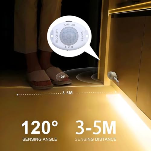 Cinta LED COB 5M 4000K con sensor y modos ajustables miniatura 2
