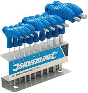 Silverline 323710 Klucze Trzepieniowe Niebieskie 10 Elementów