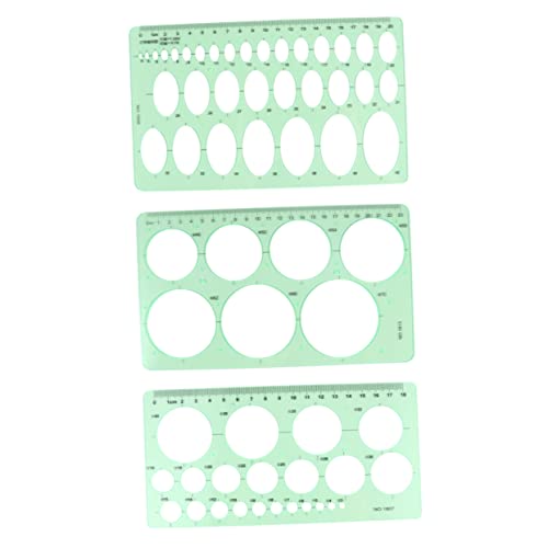 TOYANDONA 3pcs Building Templates Rulers Kit Metric Measuring Ruler for School Office Architecture Fractional Measurement