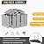 MELLCOM 8 x 6 FT Outdoor Storage Tool Shed with Windows and Lockable Door, Resin Outdoor Storage Shed with Floor, Resin Garden Shed for Lawnmower, Pool Supply, Bike