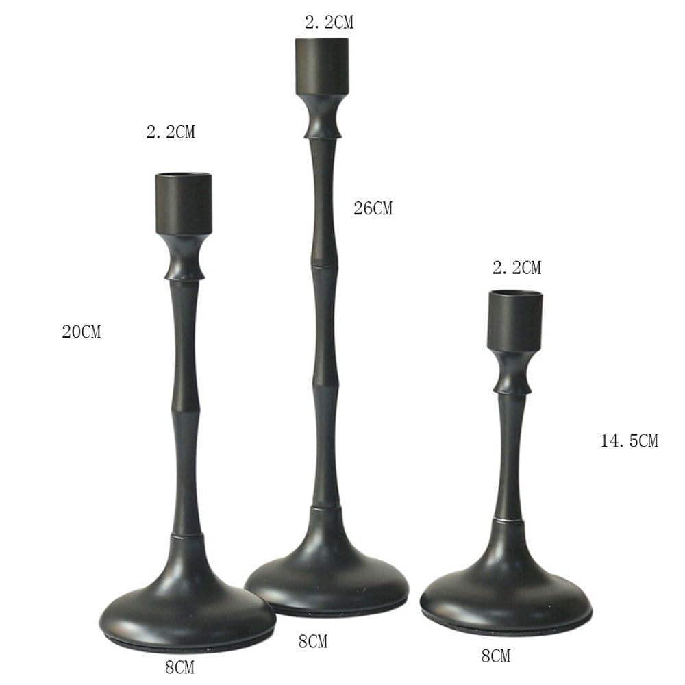 Candelabro Decorativo Decoración con Base de Metal for el hogar para el Comedor(Grande)