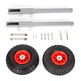 LiFuJunDong Boat Trailer Boat Aluminum Launching Wheels Dolly Transom Launching Wheels Inflatable Boat Transom Launching Wheel for Inflatable Aluminum Boats Quick Release 300Lbs