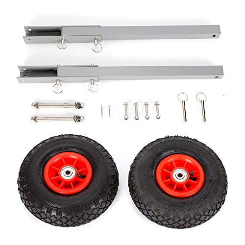LiFuJunDong Boat Trailer Boat Aluminum Launching Wheels Dolly Transom Launching Wheels Inflatable Boat Transom Launching Wheel for Inflatable Aluminum Boats Quick Release 300Lbs