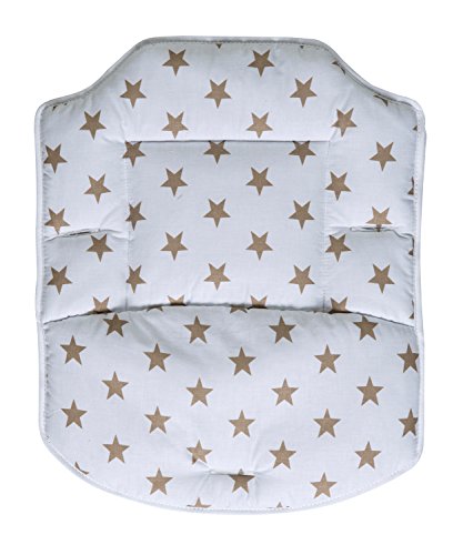 Coussin de chaise haute Schardt Best Big Stars beige pour le confort de bébé