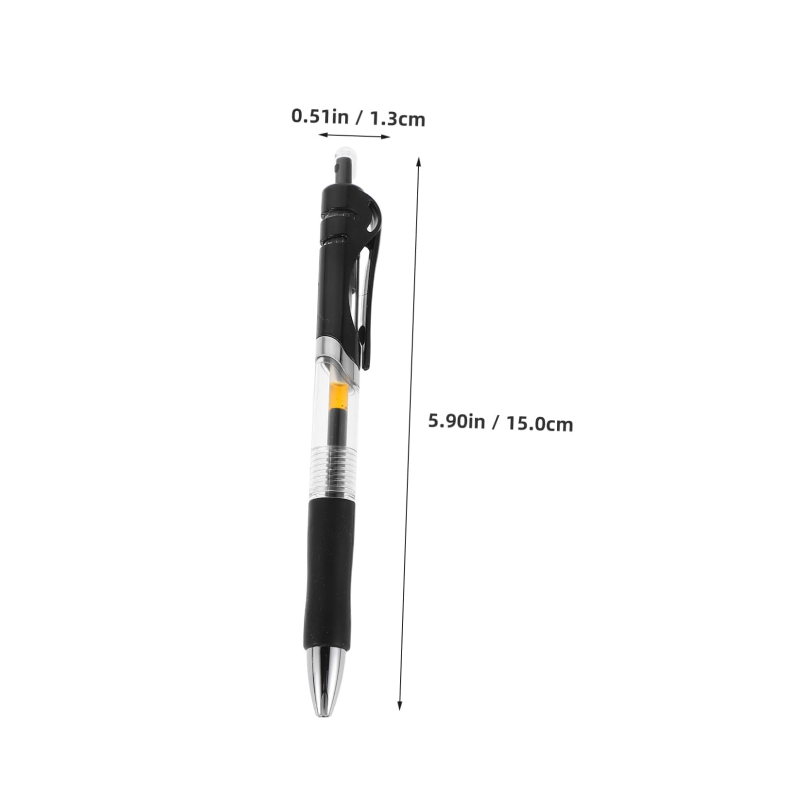 Artibetter 50 Pezzi Penna Gel Nera 0,5mm, Scrittura Fluida e Asciugatura Rapida, Impugnatura Confortevole, per Esami e Firma Documenti