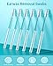 96PCS Gentle Ear Cleaning Stick Tool Earwax Remover Pick Adhesive Reusable Swabs Kit No Disposable Washer Scoop Care Bulb Cotonetes Set Silicone Digging Swabbies Adults Baby Kids Personal Home (A1)