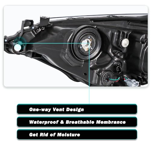 Image of TUSDAR LED Headlight Assembly for 2014 2015 2016 Toyota Corolla (W /Bulbs)