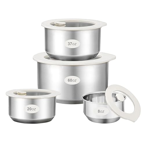 Urban Green Stainless Steel Food Containers with Glass Lid, Airtight