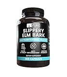 Slippery Elm Bark (365 Capsules) No Magnesium or Rice Filler, Non-GMO, Gluten-Free, 100% Pure