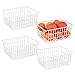 White wire baskets