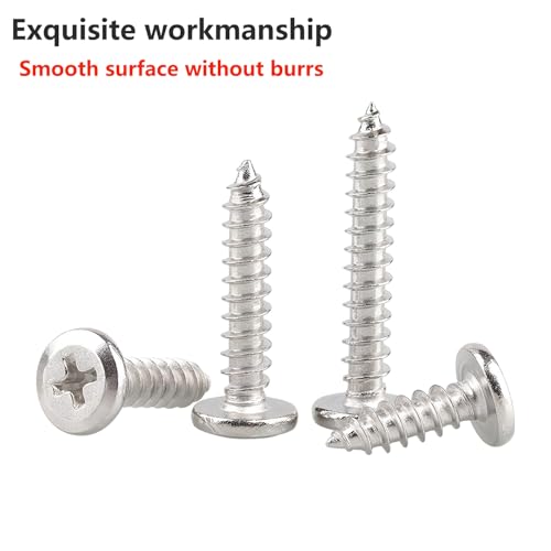 Tornillos autorroscantes M6 x 60 mm cabeza plana Phillips acero 304 pack 20 miniatura 3
