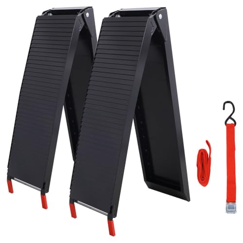 Rampas de carga de aluminio plegables, set 2 piezas miniatura 1
