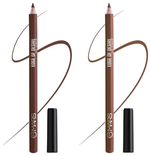 Image of MARS Matte Lip Liner One Swipe Smooth Long Lasting Lip Pencil (1.4gm) (14-CHOCO BUTTER) Matte Lip Liner One Swipe Smooth Long Lasting Lip Pencil (1.4gm) (12-BROWN MOCHA)