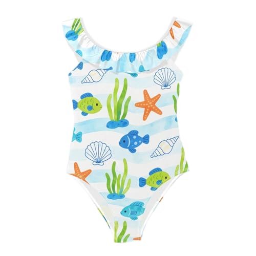 Traje de baño para niña ideal para playa y deportes de verano