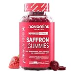 Saffron Gummies 1000mg - 60 Gummies - Sugar-Free Saffron Supplement - with Pantothenic Acid, Vitamin B6 & Zinc - Vegan & Gluten-Free - 1 Month Supply - Novomins