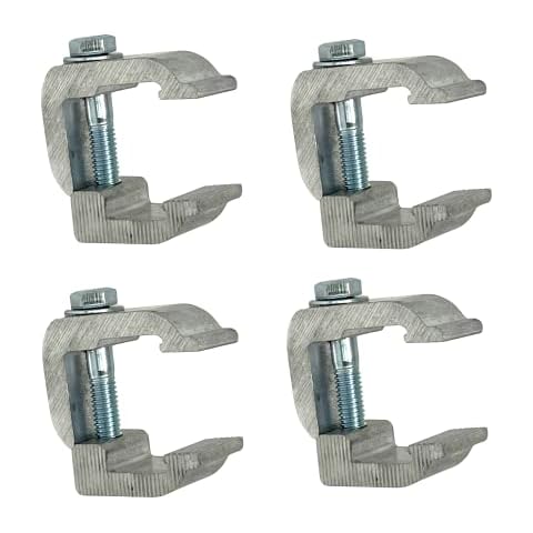 GCi STRONGER BY DESIGN G-16 Pinch Clamps for Inside Mount Tonneau Covers (4 Pack). Made in USA with 6000 Series Structural Aluminum. Roll Up, Hard, Soft Covers and Tops on Pickup Trucks Cover