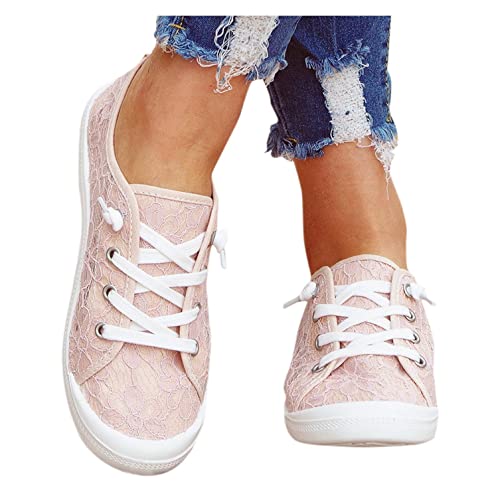 Hbeylia Canvas Shoes For Women Fashion Casual Plaid Lace Up Low Top Play Sneakers Lightweight Low Heels Slip On Flats Loafers Walking Shoes For Girls Running Outdoor Sports Driving
