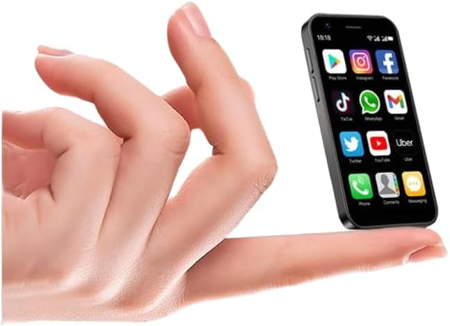 16 Pro Max Mini Mobile, Small Finger Size Smartphone, 4 inch Display, 8GB RAM, 512GB Storage, Small Pocket Size Phone, Triple HD+ Dynamic AMOLED, Black