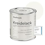 SHABBY CHIC FARBE - Die weiße Holzfarbe lässt sich abschleifen und ist daher die perfekte Wahl für den nostalgischen und charmanten Vintage-Look.