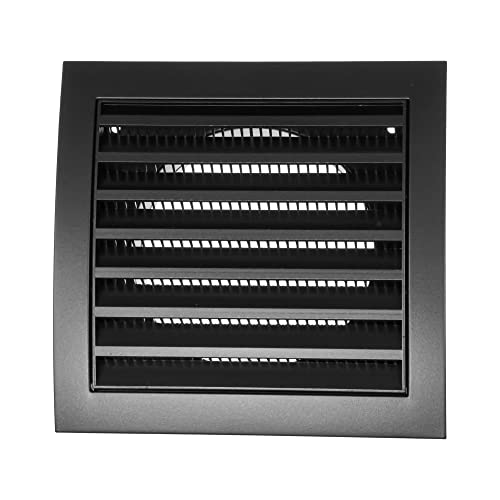 Anthracite Exhaust Hood Vent 4” Inch with Builtin Pest Guard Screen, 100mm, Air Vent Cover