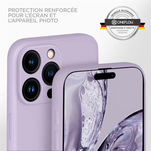 Coque silicone iPhone 16 Pro Max violette souple ONEFLOW - 4