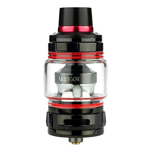 Uwell Valyrian 2 Clearomizer 6 ml, Durchmesser 26.5 mm, Riccardo Verdampfer für e-Zigarette, schwarz-rot