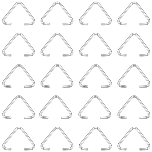 SUNNYCLUE 1 Box 300Pcs Triangle Open Jump Ring 304 Stainless Steel Open Jump Rings Jumping Bulk Triangle for Jewellery Making Accessories DIY Earrings Bracelet Necklace Keychain