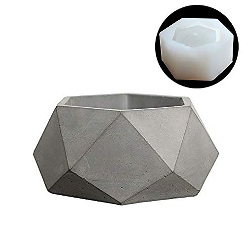 Large Concrete Planter Molds Cement Silicone Mould for Flower Pot Making DIY Candle Holder Mold