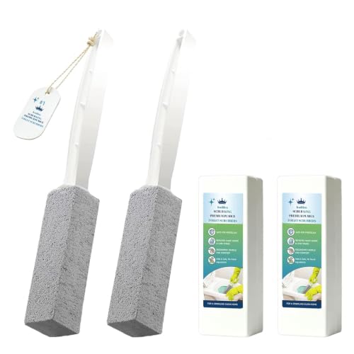 Kadden 2 Pack Pumice Stone Toilet Bowl Cleaner with Handle, ...
