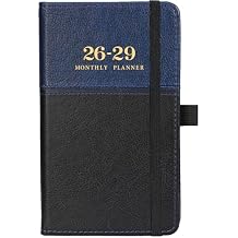2026-2029 Pocket Calendar/Planner - 3 Year Monthly Pocket Calendar 2026-2029 from July 2026 to June 2029, 6.4" x 3.8", with Elastic Closure