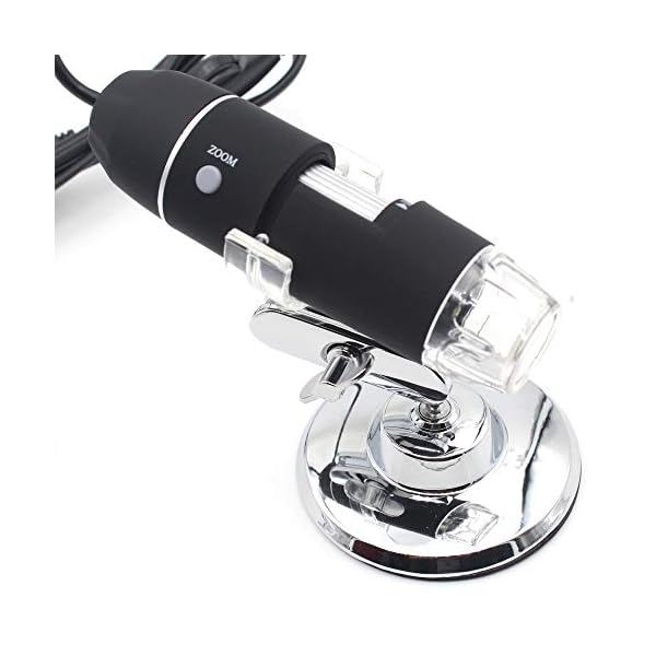 50x-1600x Vergrößerung Mikroskop Kamera SANHOOII, 8 LED-Leuchte Mini Handmikroskop mit OTG Adapter, kompatibel mit… – Bild 8