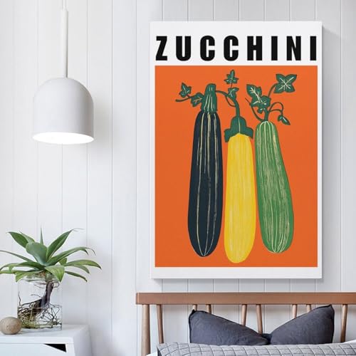 Zucchini Vegetable Art affiche moderne salon de thé salle à manger - 5