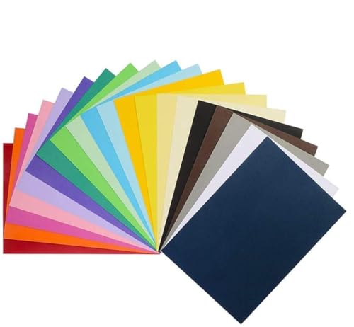 UPlama Double Sided Lightweight Construction Paper, Neon Colored Paper Pads Multicolored Construction Paper Craft Paper, Printing Paper And Copy Paper, 70GSM A4 20 Assorted Colors,8