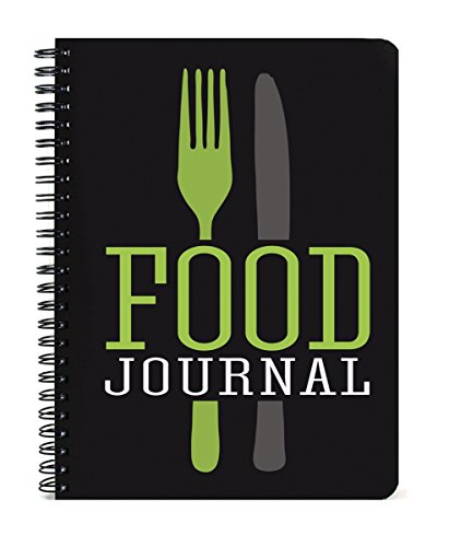 BookFactory Food Journal 5x7-Inch., 120 Pages, Thick Translucent Cover, High Quality Wire-O Binding