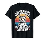 Photo Gallery i didn t choose the cat dad life funny cat dad life chose me maglietta Photo Gallery i didn t choose the cat dad life funny cat dad life chose me maglietta