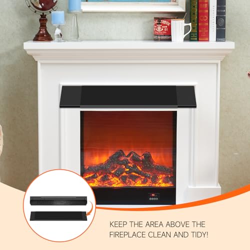 LCGAOYA Black Adjustable Fireplace Hood for 28 to 48" Fireplace Hood Heat Shield Equipped with Insulation Cotto by LCGAOYA - Image 6