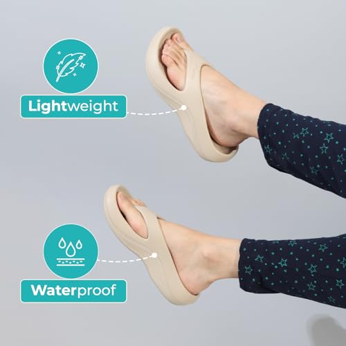 Image of YOHO PILO Slippers for Women | Lightweight & Waterproof Monsoon Footwear | Stylish & Comfortable Chhapal | Soft Orthopedic Flip-Flops, Daily Use Bathroom Slippers