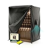 TERRASHIELD® Strandkorb Schutzhülle | wasserdicht winterfest wetterfest UV-beständig atmungsaktiv | 600D Oxford | Abdeckung Strandkorbhülle Abdeckhaube Abdeckplane | 120 x 90 x 160 B/T/H | schwarz