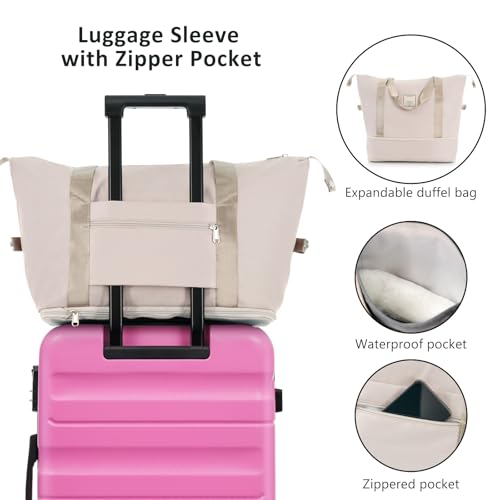 Image of 13 Piece Luggage Sets, Lightweight Suitcases with Dual Spinner Wheels, Carry-On & Check-In Sizes for Travel and Business (pink)