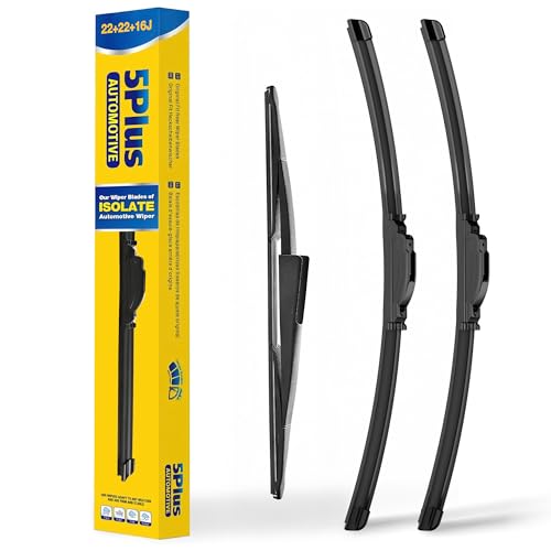 Image of Wipers Replacement for Ford Expedition 2009-2015,Lincoln Navigator 2009-2015 Windshield Wiper Blades,22 inch+22 inch+16 inch Wiper Blades - Factory Fit & All-Season OEM Quality (Pack of 3)