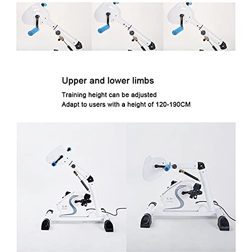 Image of Folding Exercise Bike with LCD Display Home Pedal Exerciser Electric Rehabilitation Machine Upper and Lower Limbs Bicycle for Elderly /Disabled
