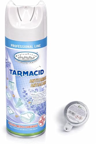 HOME PRO HygienFresh Tarmacid Spray Antitarme Antiacaro Deodorante Professionale Tessuti Ambienti Cassetti Insetticida 400ml