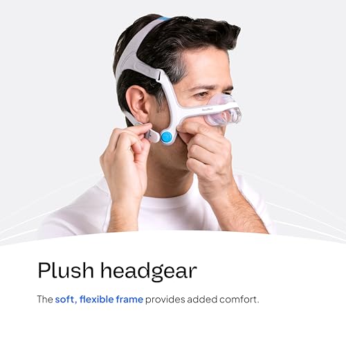 Image of Resmed AirFit /AirTouch N20 Headgear - Replacement CPAP Headgear - Frame System & Nasal Cushion Not Included - Premium CPAP Accessories - Small, Blue
