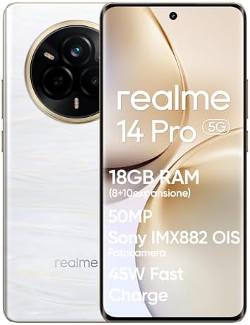 realme 14 Pro 5G Smartphone, 8+256GB, Fotocamera Sony IMX882 OIS ...