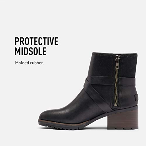 Sorel Women's Cate Buckle Boot - Casual, Light Rain - Waterproof - Black - Size 8 #TOP21